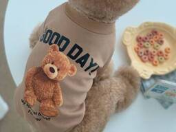 Худи на флисе для собаки Мишка 11215 L коричневое