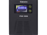 ИБП для внешнего аккумулятора Gemix PSN-1000, 600 Вт, 2 розетки Schuko, AVR, чистая. .. - фото 1