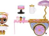 Игровой набор ЛОЛ Леди-Сахар с тележкой сладостей Оригинал LOL Surprise Furniture Sweet. ..