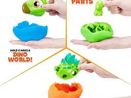 Игровой набор с динозавром Стегозавр и тестом для лепки Zuru Smashers Junior Dino. ..