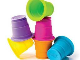 Игрушка тактильная Мягкие чашки Fat Brain Toys Suction Kupz 6 шт. (F183ML)