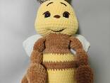 Іграшка в'язана комаха бджола бджілка плюшева ручна робота - фото 2