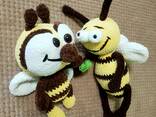 Іграшка в'язана комаха бджола бджілка плюшева ручна робота - фото 5