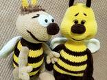 Іграшка в'язана комаха бджола бджілка плюшева ручна робота - фото 7