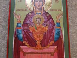 Икона Богородицы Неупиваемая Чаша. Матерь Божия икона писанная.