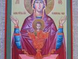 Икона Богородицы Неупиваемая Чаша. Матерь Божия икона писанная. - фото 2