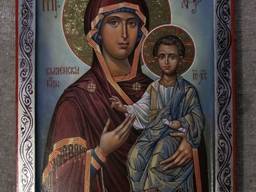 Икона Богородицы Одигитрия "Смоленская". Писанная икона