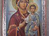 Икона Богородицы Одигитрия "Смоленская". Писанная икона - фото 1