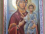 Икона Богородицы Одигитрия "Смоленская". Писанная икона - фото 2