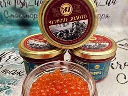 Икра красная чавычи с/б 200 грамм "Красное Золото"