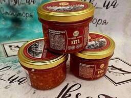 Икра красная кеты с/б 200 грамм "Красное Золото"