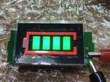 Индикатор уровня заряда батареи 1S-8S универсальный зелёный - фото 3