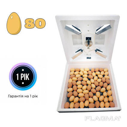Инкубатор для яиц ручной на 80 яиц с мембранным терморегулятором