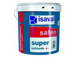 Интерьерная краска Isaval Сатинадо Супер 4л белый, тонир. RAL