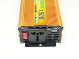 Инвертор UKC 1500W 24V Преобразователь тока AC/DC Gold - фото 1