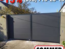 Изготовление и монтаж автоматических ворот, секционные, откатные, рулонные, распашные.