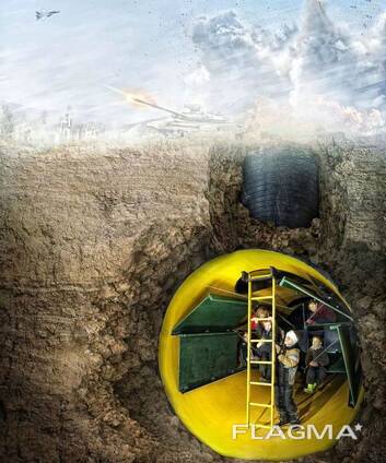 Изготовление СТАЛЬНЫХ подземных бомбоубежищ, подземный бункер