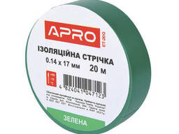 Изолента желто-зеленая 0.14х17мм 10м (пачка 10шт)