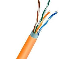 Кабель витая пара FinMark FTP CAT5e 4P 24AWG LSZH в экране медь 1м оранжевый
