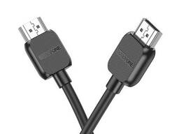 Кабель HDMI на HDMI 4K 60Hz Borofone Vivido male-to-male (1m, 4K 60Hz, HDMI2.0). Black