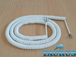 Кабель спіральний білий довгий ThermoPulse White Extra Long 2 м/розтяг до 12 м. Медь. .. - фото 2