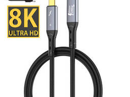 Кабель USB 4.0 Type-C - Type-C Ldnio TC11c Full-Featured (40Gbps, 240W, , 1m). Black