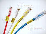 Кабельные наклейки жёлтого цвета для маркировки кабеля диаметром до 7мм, под печать лазерн