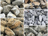 Камень бут гранит, кварцит, базальт, мрамор, песчаник отборный высшего сорта
