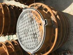 Канализационный люк, люк чугунный, люк тяжелый Т