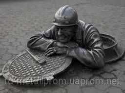 Канализационный люк, тип "Т", "Л", "С" чугунный. ..