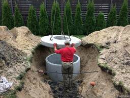 Канализация из бетонных колец, автономная канализация