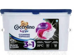 Капсули для прання темних речей Coccolino Care 3в1 Black &amp; Dark 45 шт.