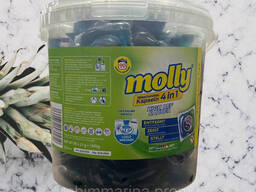 Капсулы для стирки Molly 4in1 90 шт+ мило для рук 2*100 г в подарунок