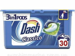 Капсулы для стирки универсал Dash Clasicco 3 в 1 30 шт