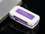 Кардридер 4 в 1 All in One USB 2.0 Multislot - фото 1