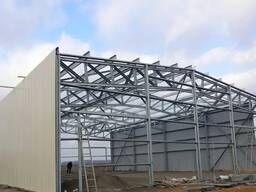 Каркасне будівництво спортзали, СТО, мийки, автозаправки, ферми, навіси