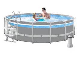 Каркасний басейн Intex 26722, 427 х 107 см (3 785 л/год, сходи, тент, підстилка)