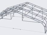 Каркасно-тентовый ангар (навес), сборно-разборное сооружение, для самолета. - фото 1