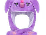 Карнавальная шапка с подсветкой: фиолетовый единорог с поднимающимися ушами
