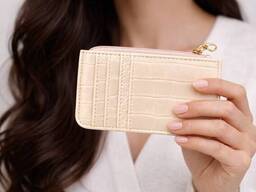 Картхолдер, чехол для платежных карт, визиток из эко кожи Trendz бежевый