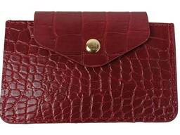 Картхолдер, чехол для платежных карт, визиток из эко кожи Trendz бордовый