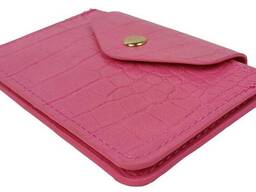 Картхолдер, чехол для платежных карт, визиток из эко кожи Trendz розовый