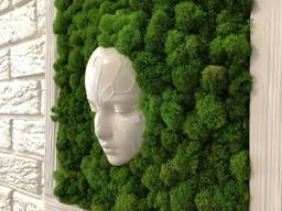 Картина со стабилизированым мхом "Лесная нимфа" 3D еффект MiNature Moss
