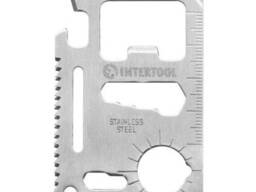 Картка мультитул 11 в 1 Intertool HT-0589