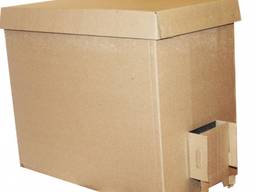 Ящик картонный для перевозки пчелопакетов