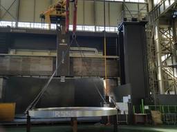 Карусельний токорный станок  фрезерний головкой