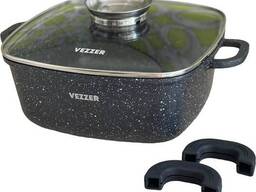 Кастрюля Vezzer с крышкой 24х10 см 4.5 л (VZ8009)