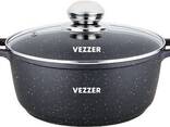 Кастрюля Vezzer с крышкой 4.5 л Черная (VZ8040) - фото 2