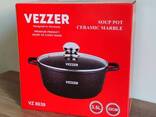 Кастрюля Vezzer с крышкой 3.5 л Черная (VZ8039) - фото 2