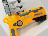 Детский игрушечный пистолет с самолетиками Air Battle катапульта с летающими самолетами. ..